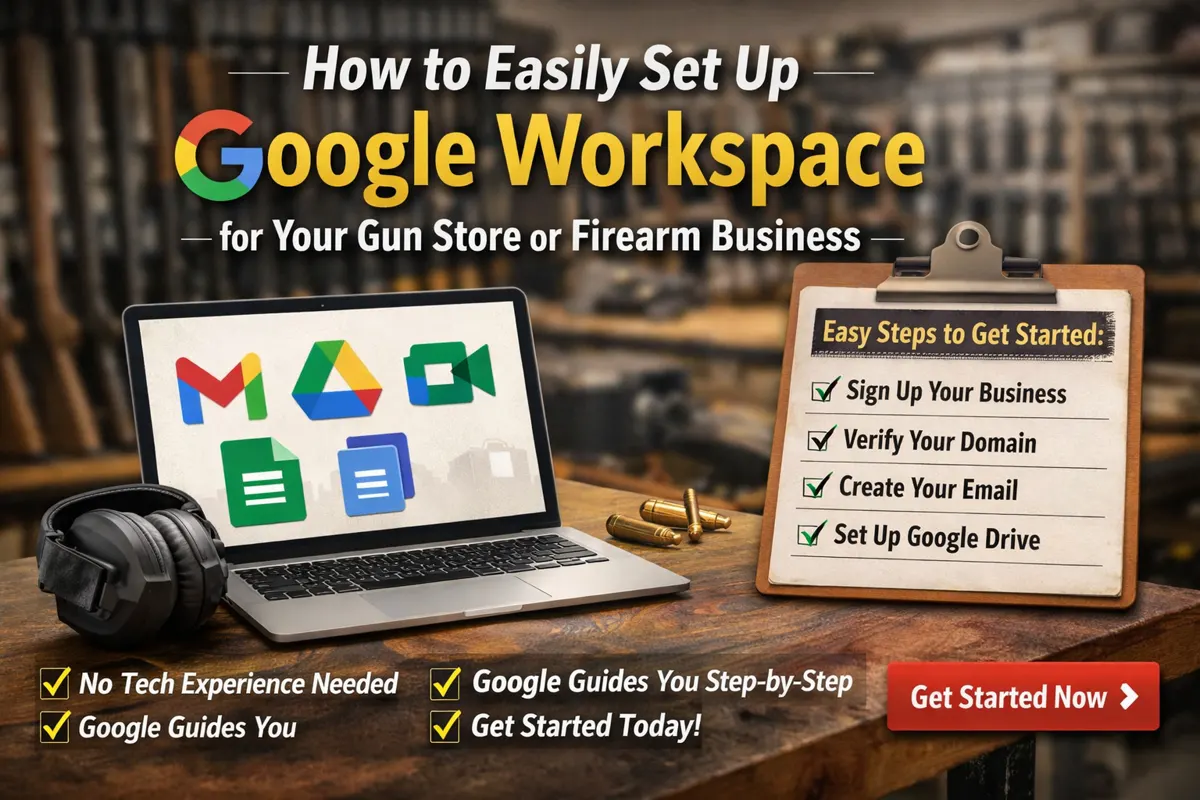 How to Set Up Google Workspace for Your Gun Store or Firearm Business (The Easy Way)